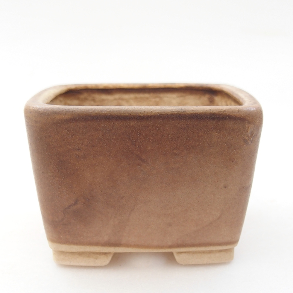 kerámia bonsai tál 6 x 6 x 4,5 cm, rózsaszínű