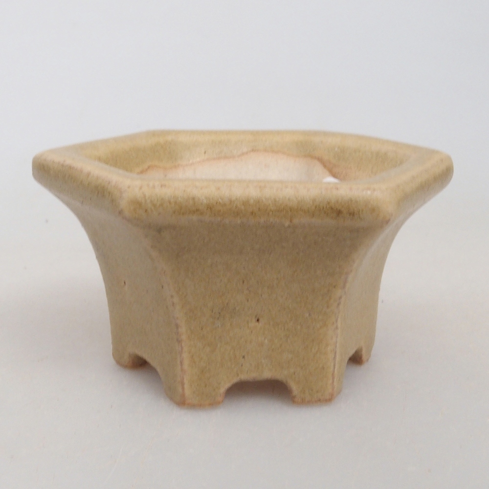 Mini bonsai tál 4,5 x 4,5 x 2,5 cm, barna