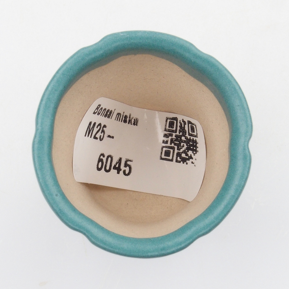 kerámia bonsai tál 6,5 x 5,5 x 4 cm, kék színben