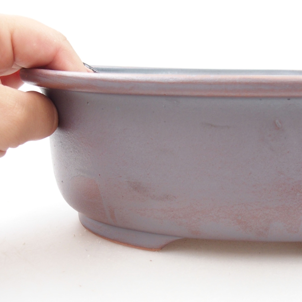 Kerámia bonsai tál 23,5 x 19 x 8 cm, fém színben