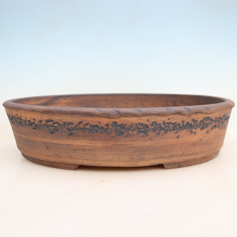 Kerámia bonsai-tál 38 x 31 x 8,5 cm, barna színű