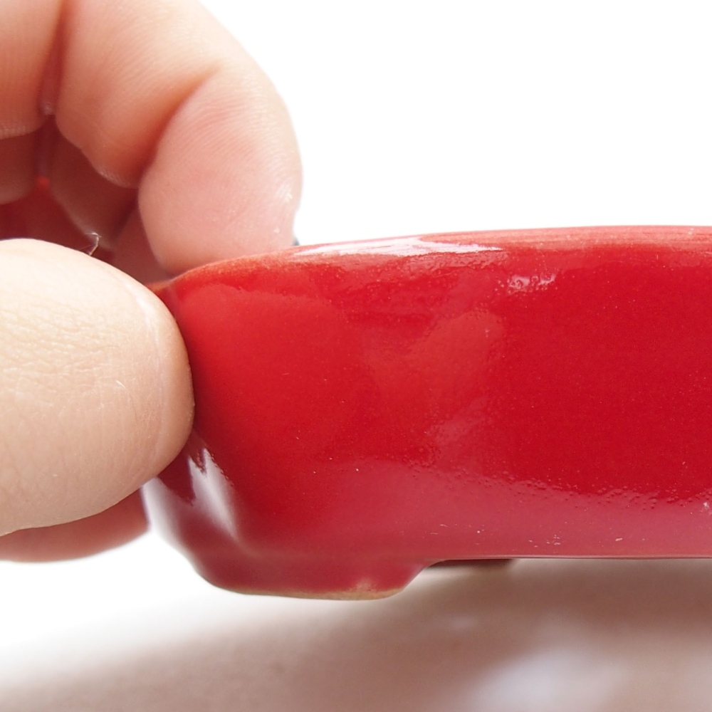 kerámia bonsai tál 22 x 17 x 5 cm, zöld