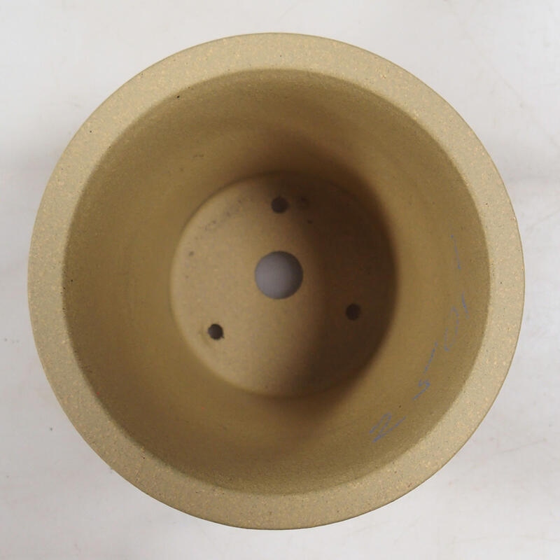 Bonsai tál 10,5 x 10,5 x 10 cm, okkersárga színben