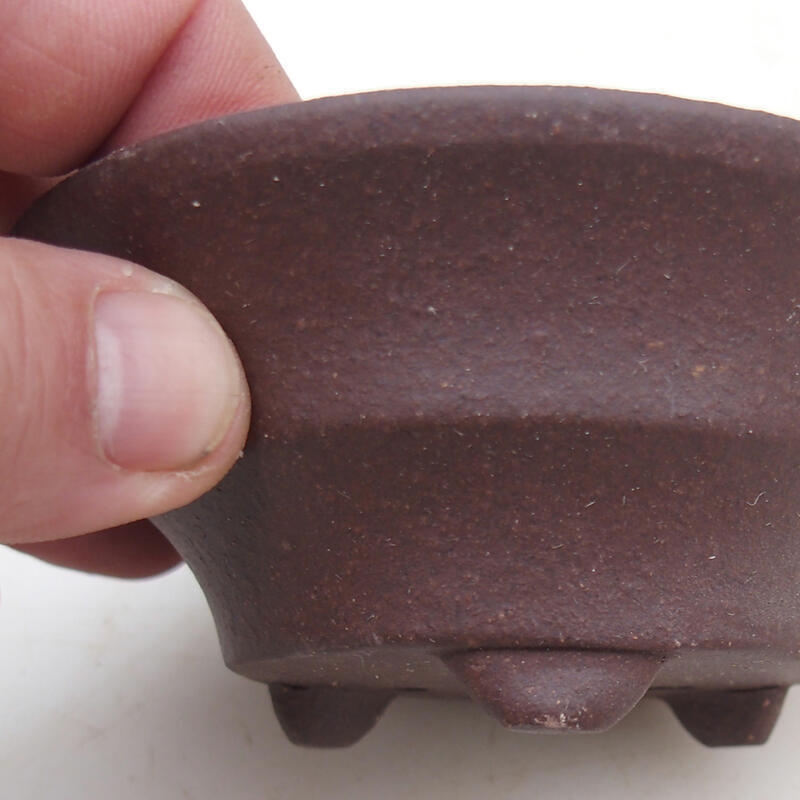 Bonsai tál 10,5 x 10,5 x 4,5 cm, barna színben