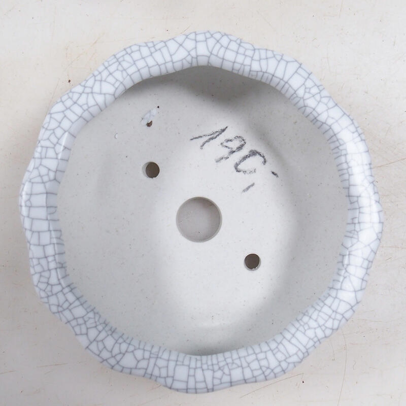 Bonsai tál 10,5 x 10,5 x 4 cm, raku színben