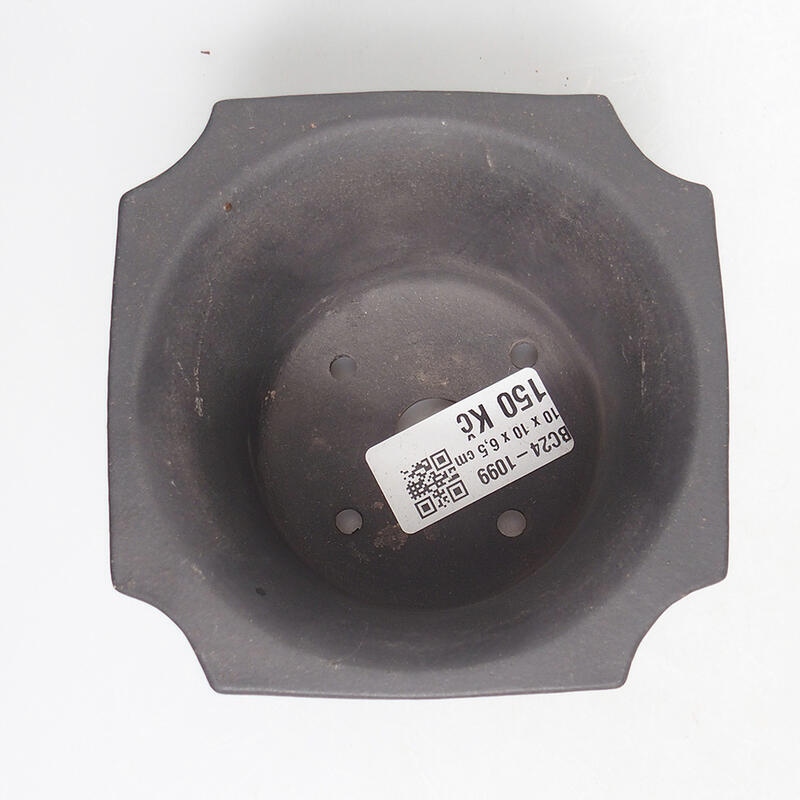 Bonsai tál 10 x 10 x 7 cm, fekete