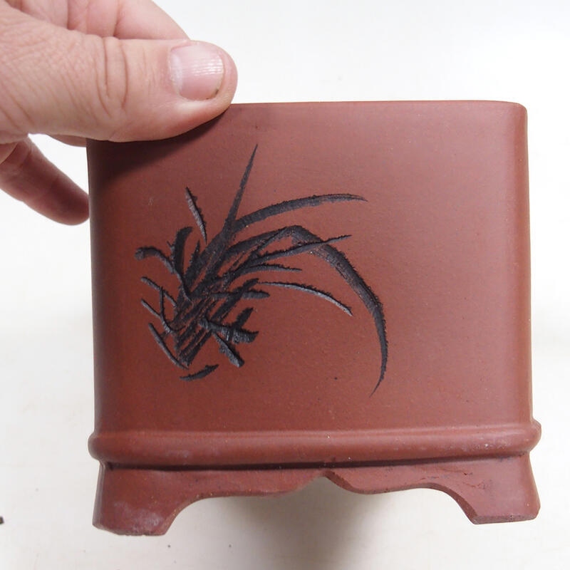 Bonsai tál 11,5 x 11,5 x 10 cm, téglaszínű, tégla színű