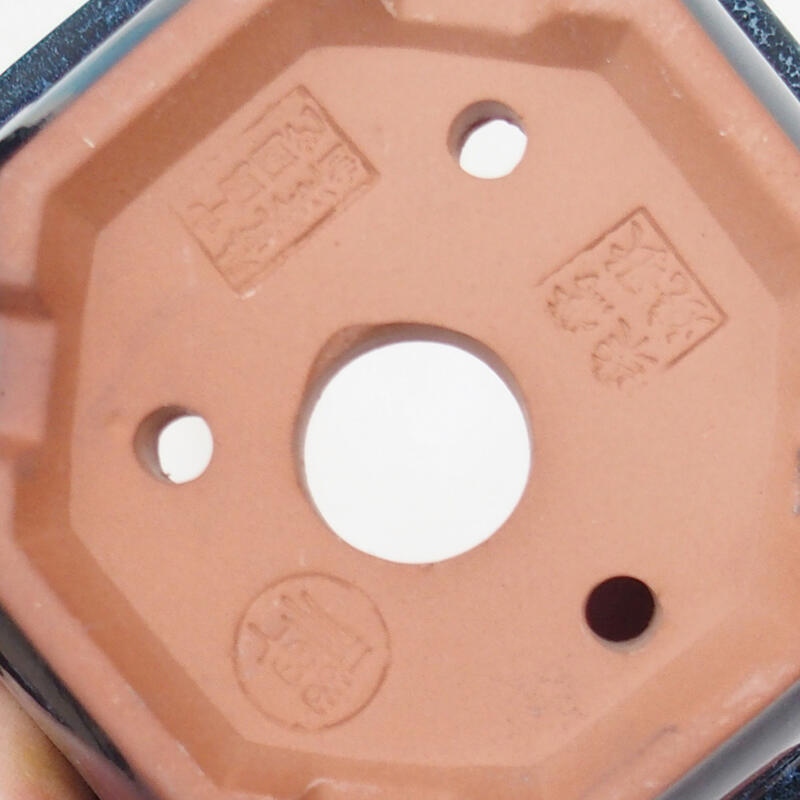 Bonsai tál 11 x 11 x 6 cm, kék színű