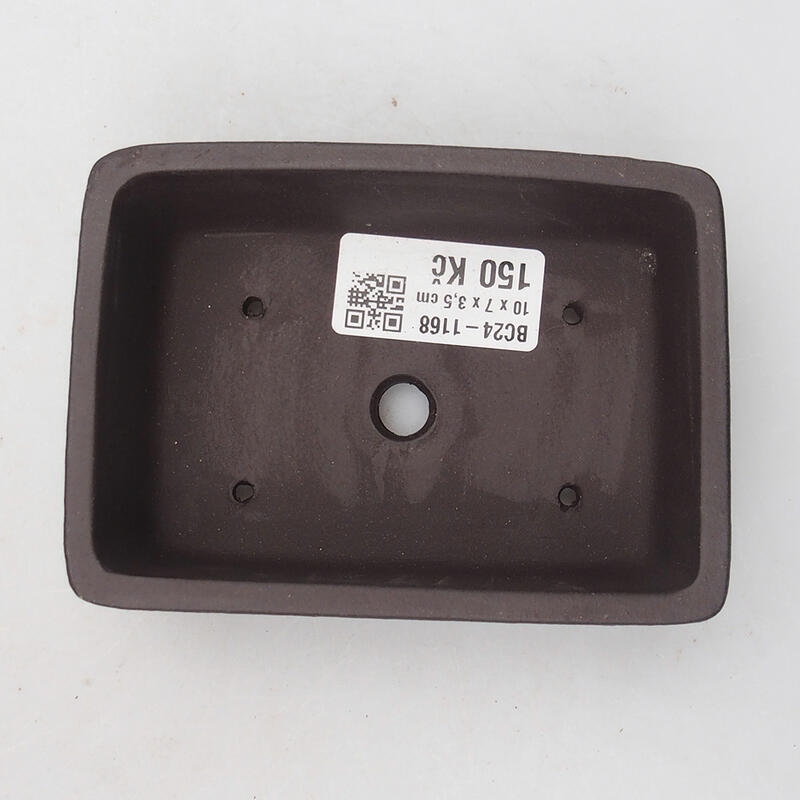 Bonsai tál 11 x 8 x 4 cm, barna