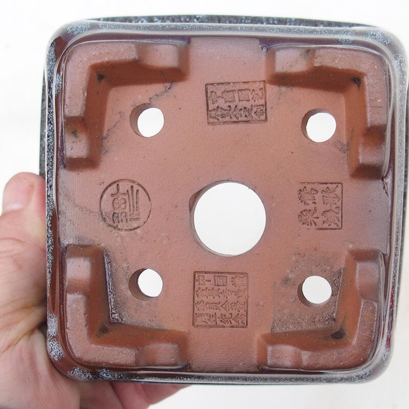 Bonsai tálka 12 x 12 x 7 cm, barna