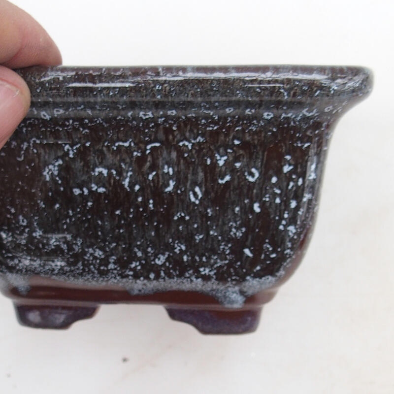 Bonsai tálka 12 x 12 x 7 cm, barna