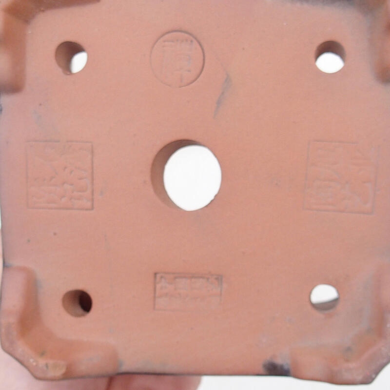 Bonsai tálka 12 x 12 x 8 cm, barna