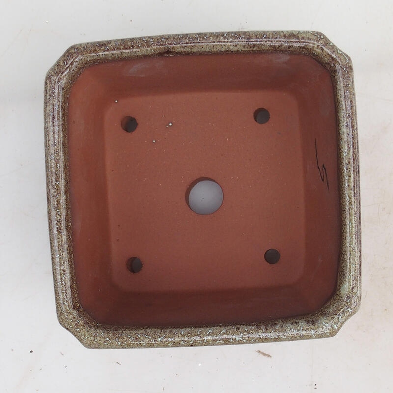 Bonsai tálka 12 x 12 x 8 cm, barna