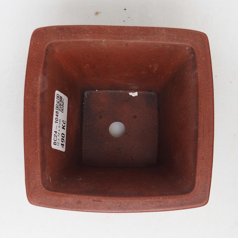 Bonsai tálka 12 x 12 x 9 cm, barna