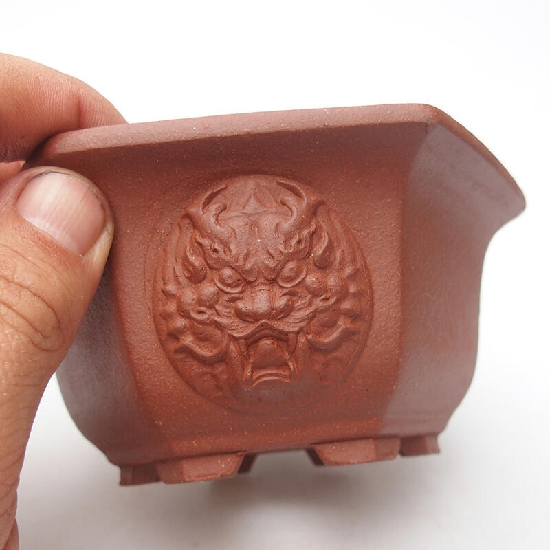 Bonsai tál 13 x 12 x 6 cm, téglaszínű, tégla színű