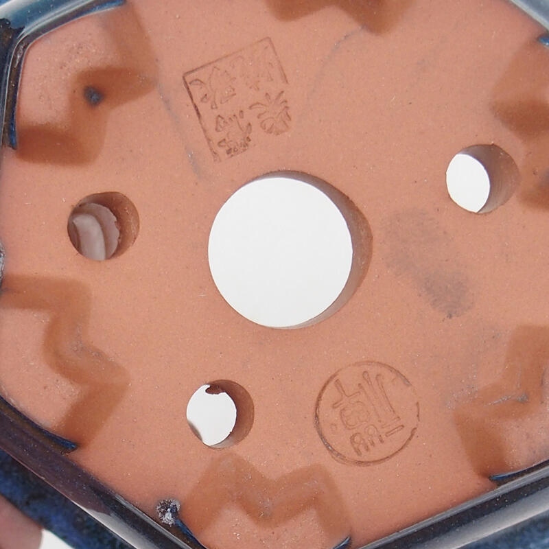 Bonsai tál 13 x 12 x 7 cm, kék színű