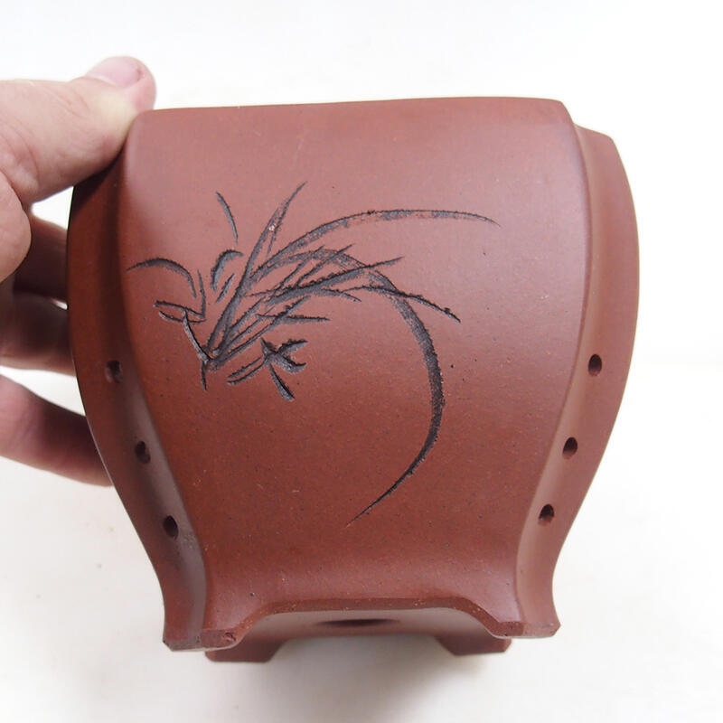 Bonsai tál 13 x 13 x 10,5 cm, téglaszínű, tégla színű