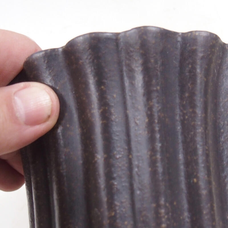 Bonsai tál 13 x 13 x 9,5 cm, barna