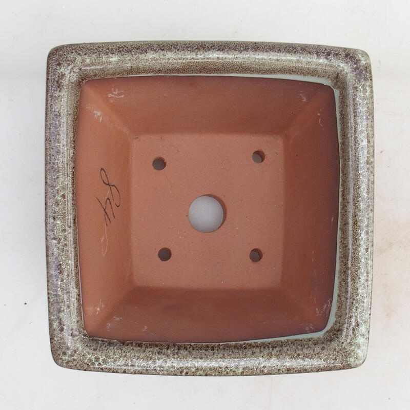 Bonsai tál 14,5 x 14,5 x 8,5 cm, bordó színben