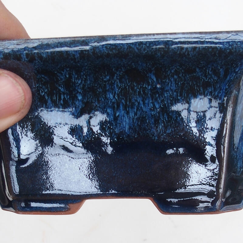 Bonsai tál 14 x 12 x 6 cm, kék színű