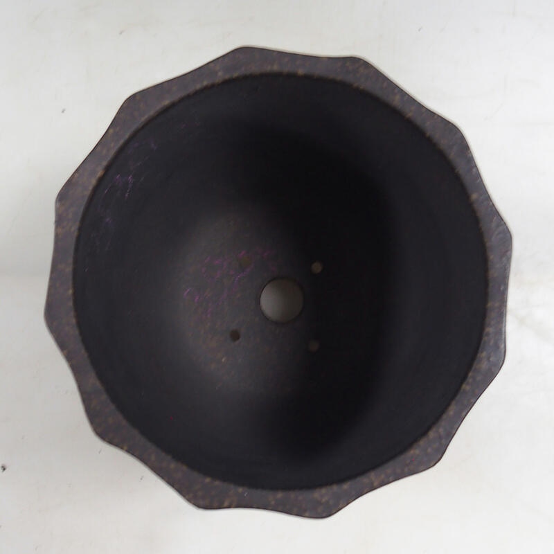 Bonsai tál 14 x 14 x 15 cm, színe barnás okkersárga