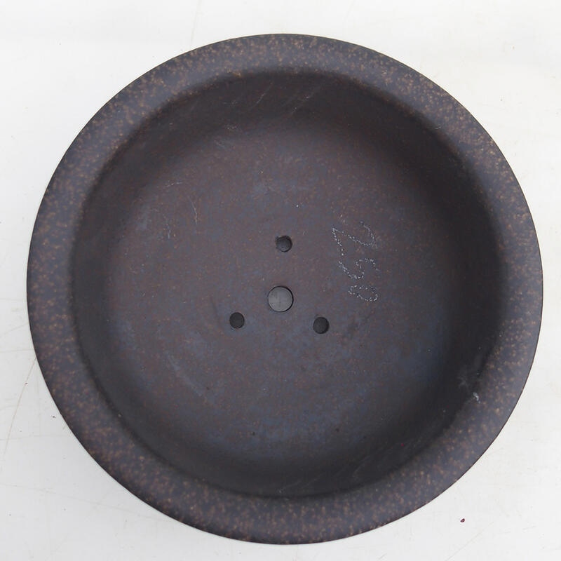 Bonsai tál 14 x 14 x 5 cm, színe barnás okkersárga