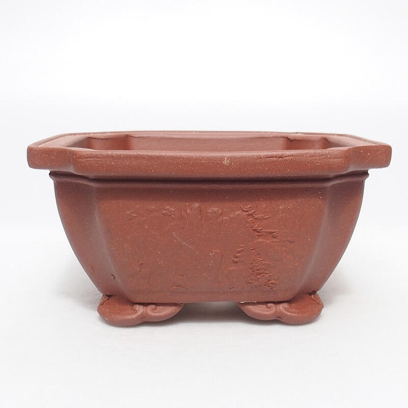 Bonsai tál 14 x 14 x 7 cm, tégla színű