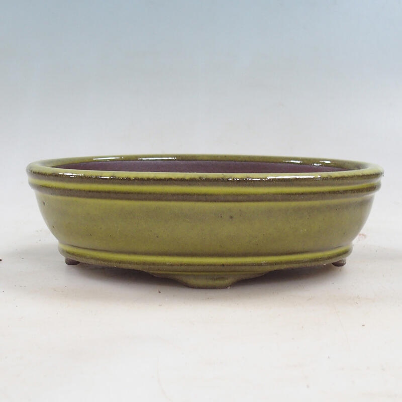 Bonsai tál 15,5 x 11,5 x 4,5 cm, sárga