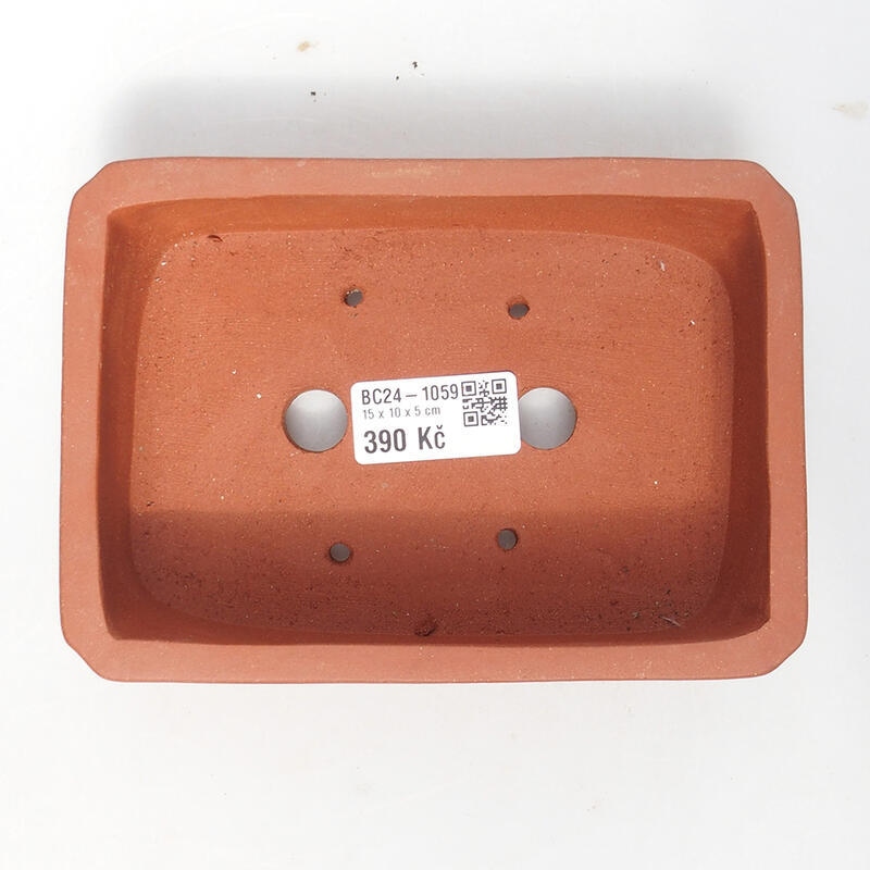 Bonsai tál 15,5 x 11 x 5 cm, téglaszínű, tégla színű