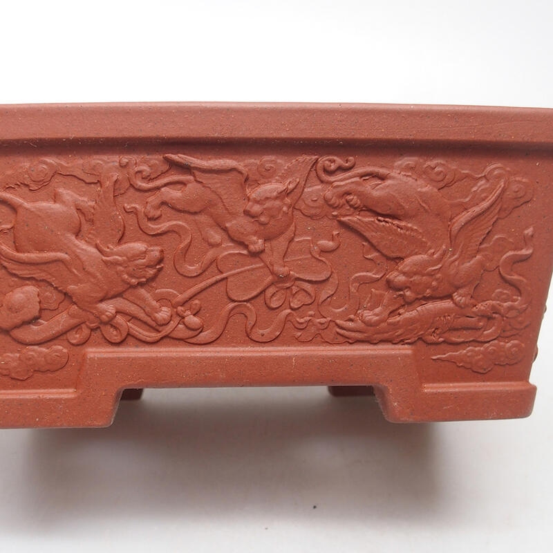 Bonsai tál 15,5 x 11 x 6,5 cm, tégla színű