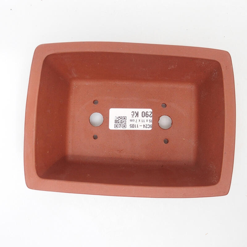 Bonsai tál 15,5 x 11 x 6,5 cm, tégla színű