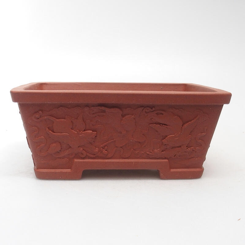 Bonsai tál 15,5 x 11 x 6,5 cm, tégla színű