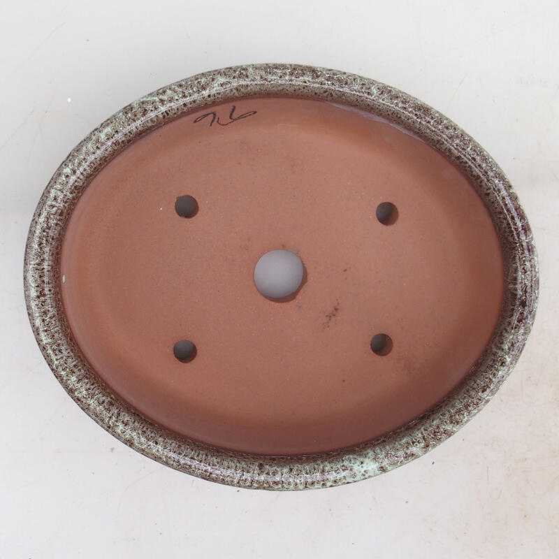 Bonsai tál 15,5 x 13 x 5 cm, barna