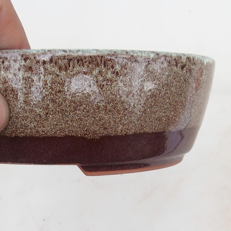 Bonsai tál 15,5 x 13 x 5 cm, barna