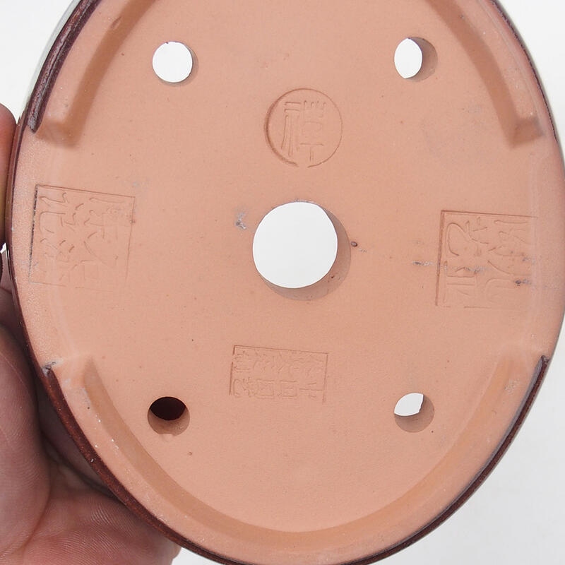 Bonsai tál 15,5 x 13 x 5 cm, barna