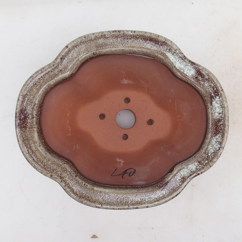 Bonsai tál 15,5 x 13 x 7,5 cm, barna színben