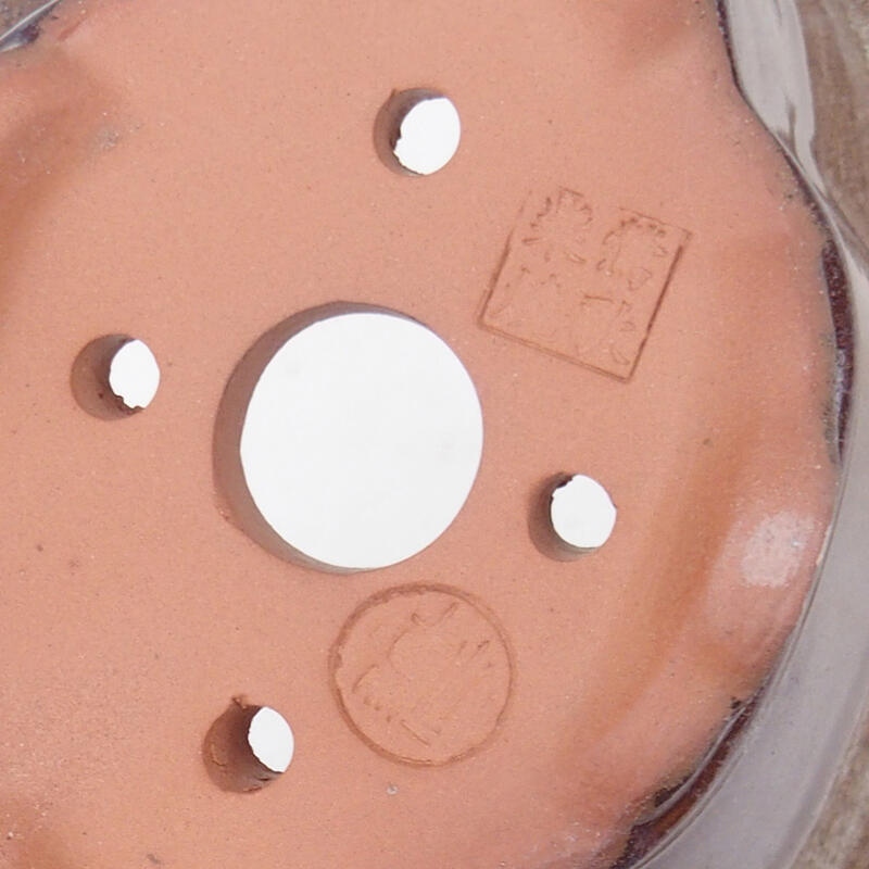 Bonsai tál 15,5 x 13 x 7,5 cm, barna színben