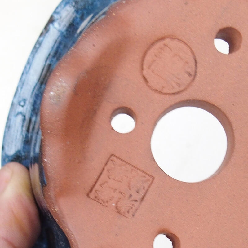 Bonsai tál 15,5 x 13 x 7,5 cm, kék színű