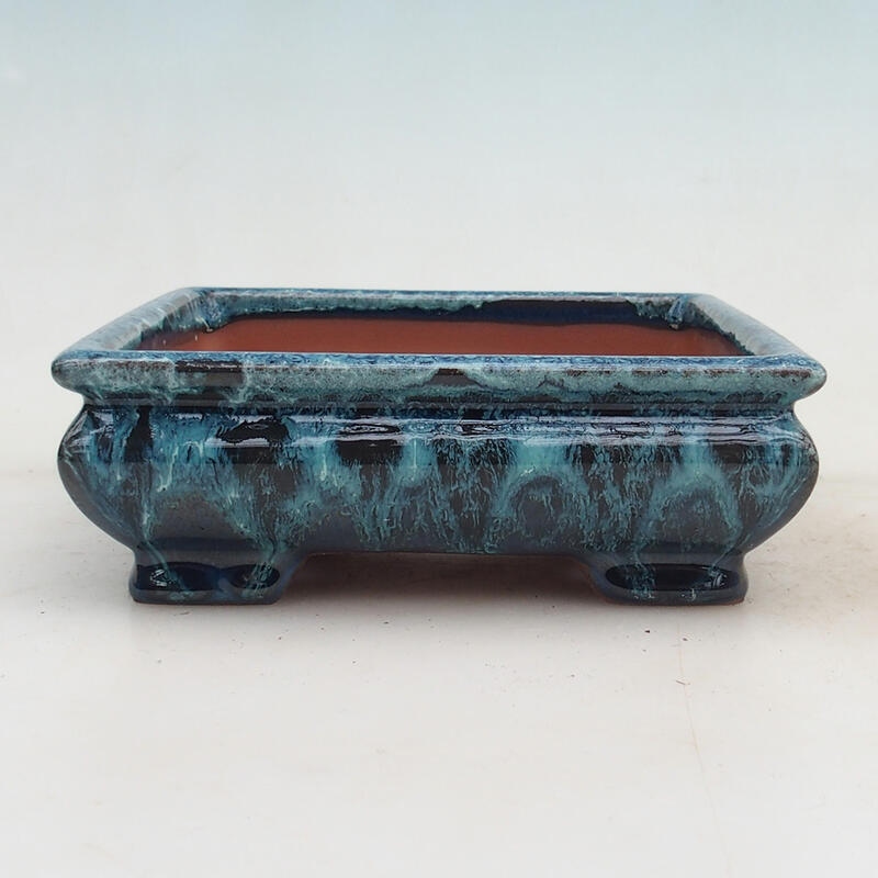 Bonsai tál 15,5 x 15,5 x 5,5 cm, kék színben