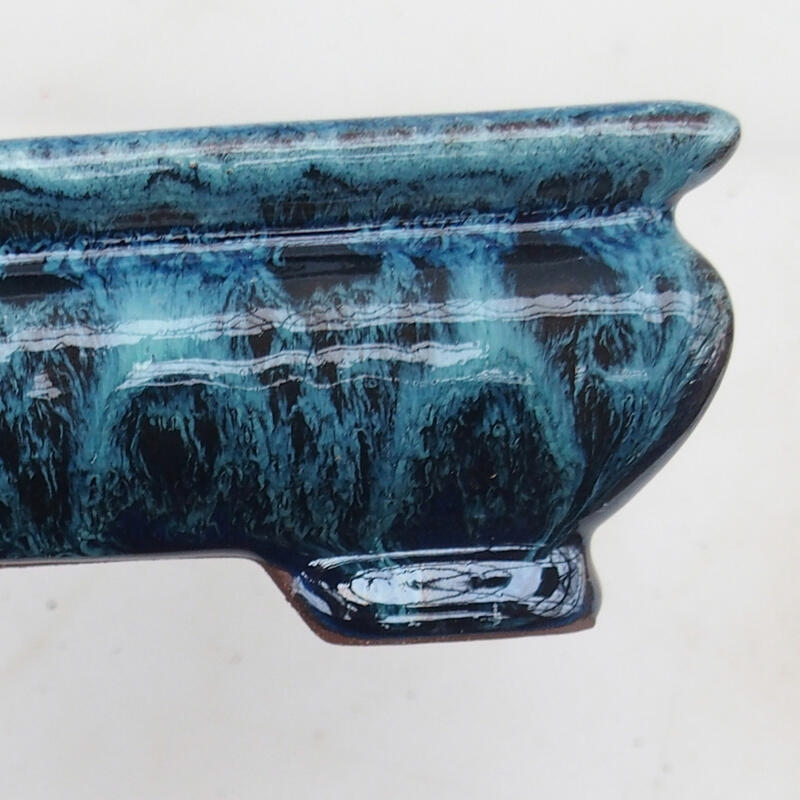 Bonsai tál 15,5 x 15,5 x 5,5 cm, kék színben