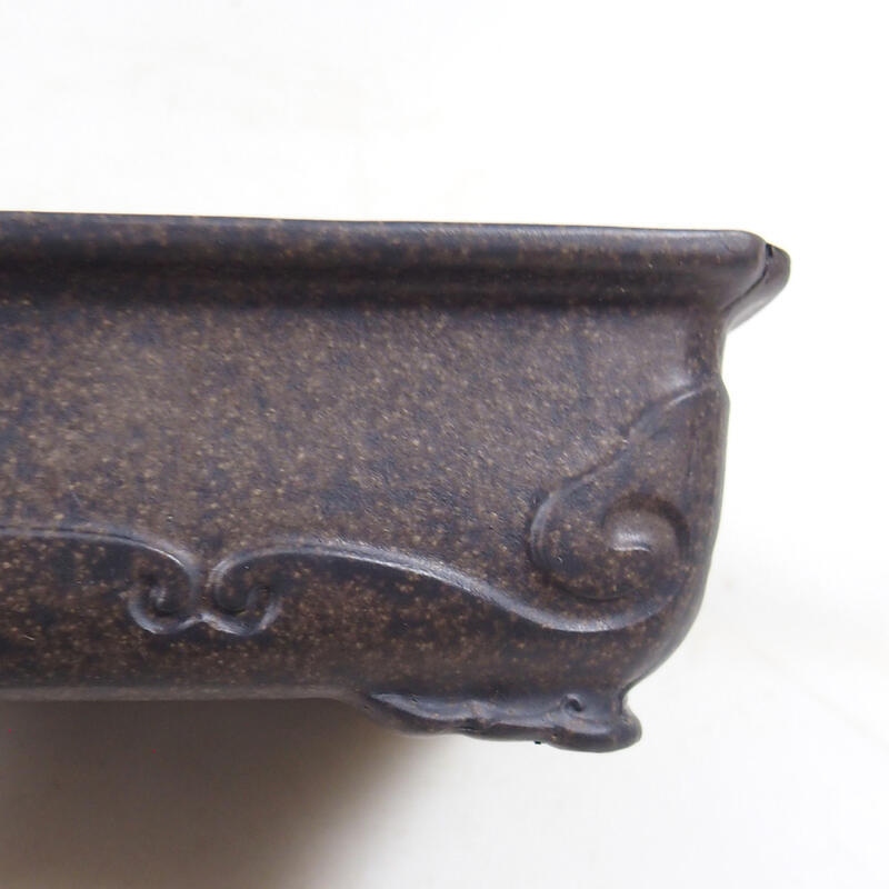 Bonsai tál 15 x 10,5 x 5 cm, barna