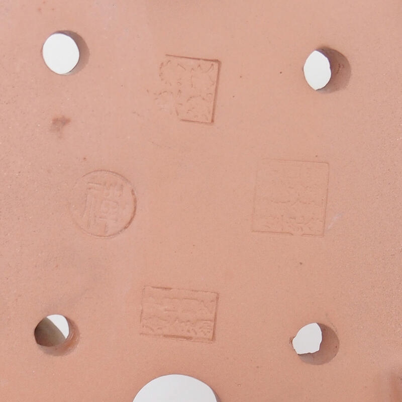 Bonsai tál 15 x 11 x 4,5 cm, bordó szürke színben