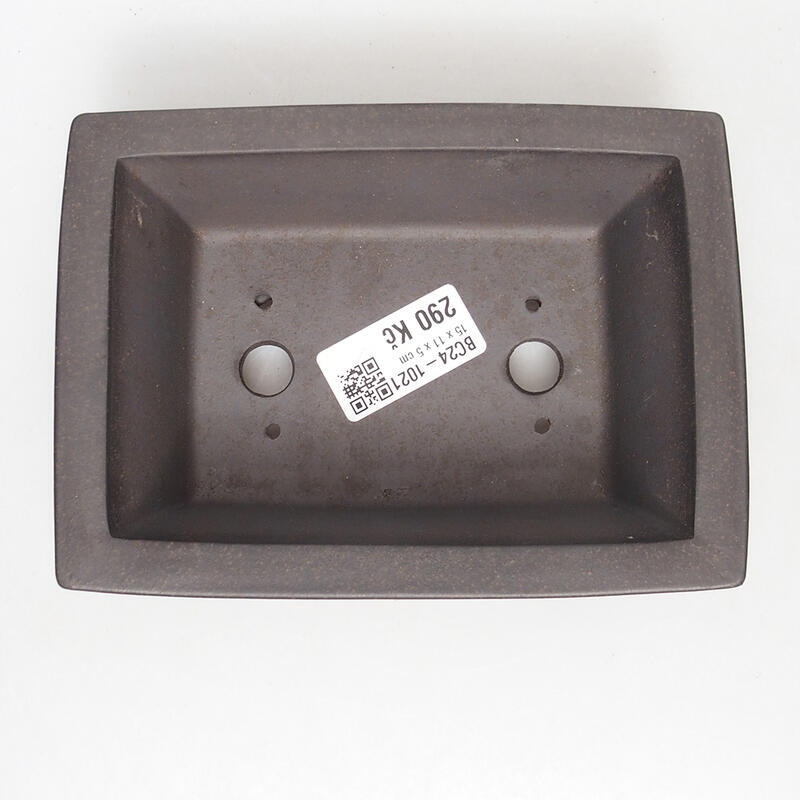 Bonsai tál 15 x 11 x 5 cm, színe barnás okkersárga