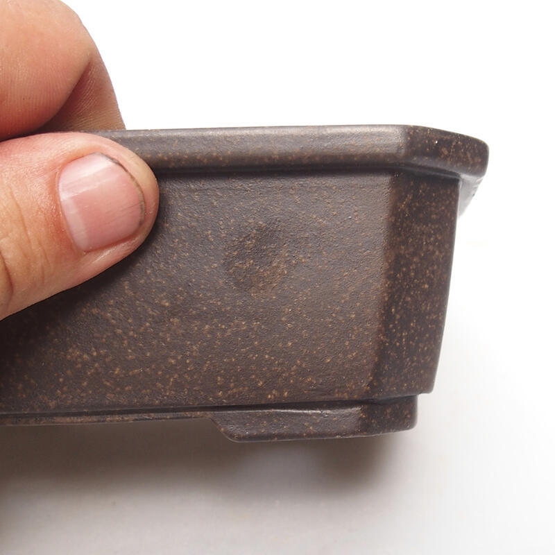 Bonsai tál 15 x 11 x 5 cm, színe barnás okkersárga