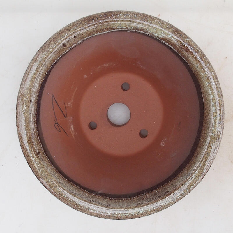 Bonsai tál 15 x 15 x 7 cm, bordó barna színben