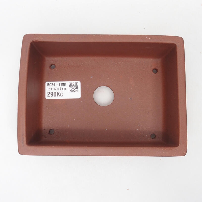 Bonsai tál 16 x 11 x 6,5 cm, téglaszínű, tégla színű