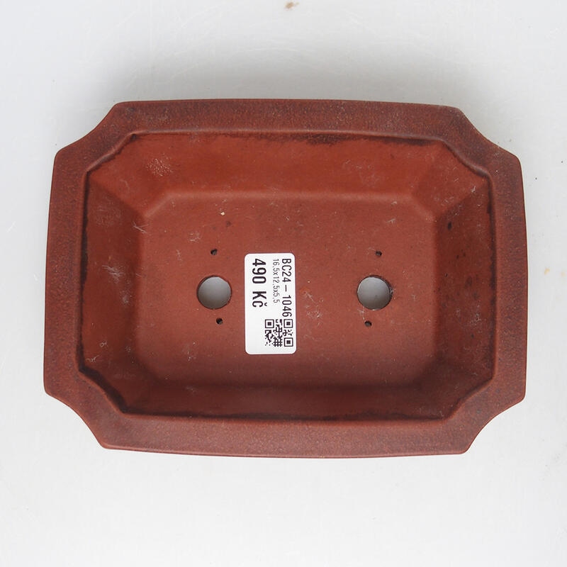 Bonsai tál 16 x 12 x 5 cm, barna