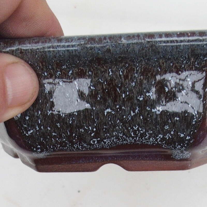 Bonsai tál 16 x 14 x 5 cm, bordó színű