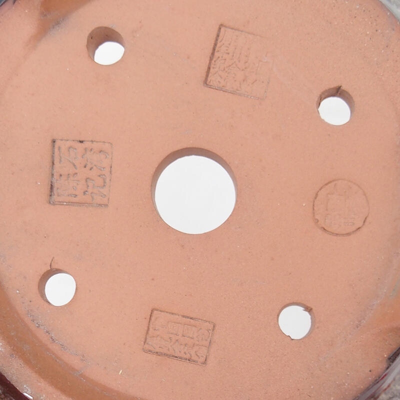 Bonsai tál 16 x 16 x 4,5 cm, barna