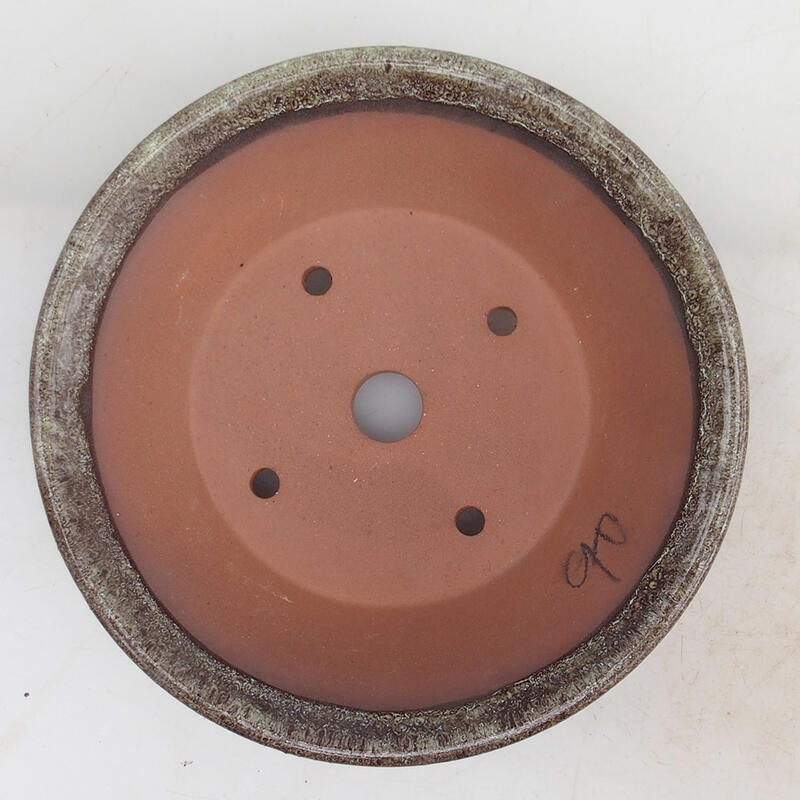 Bonsai tál 16 x 16 x 4,5 cm, barna